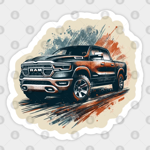 Dodge Ram 1500 Sticker by Vehicles-Art